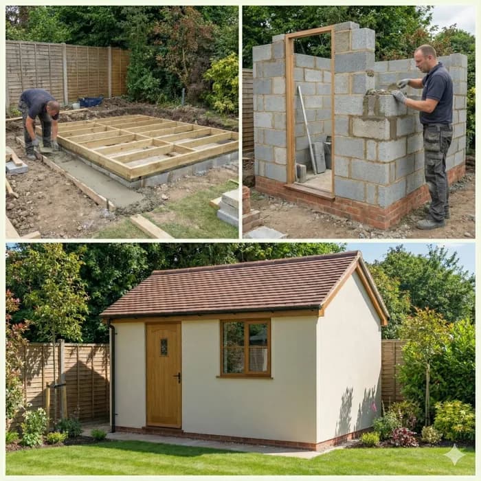 Construction d'abri de jardin