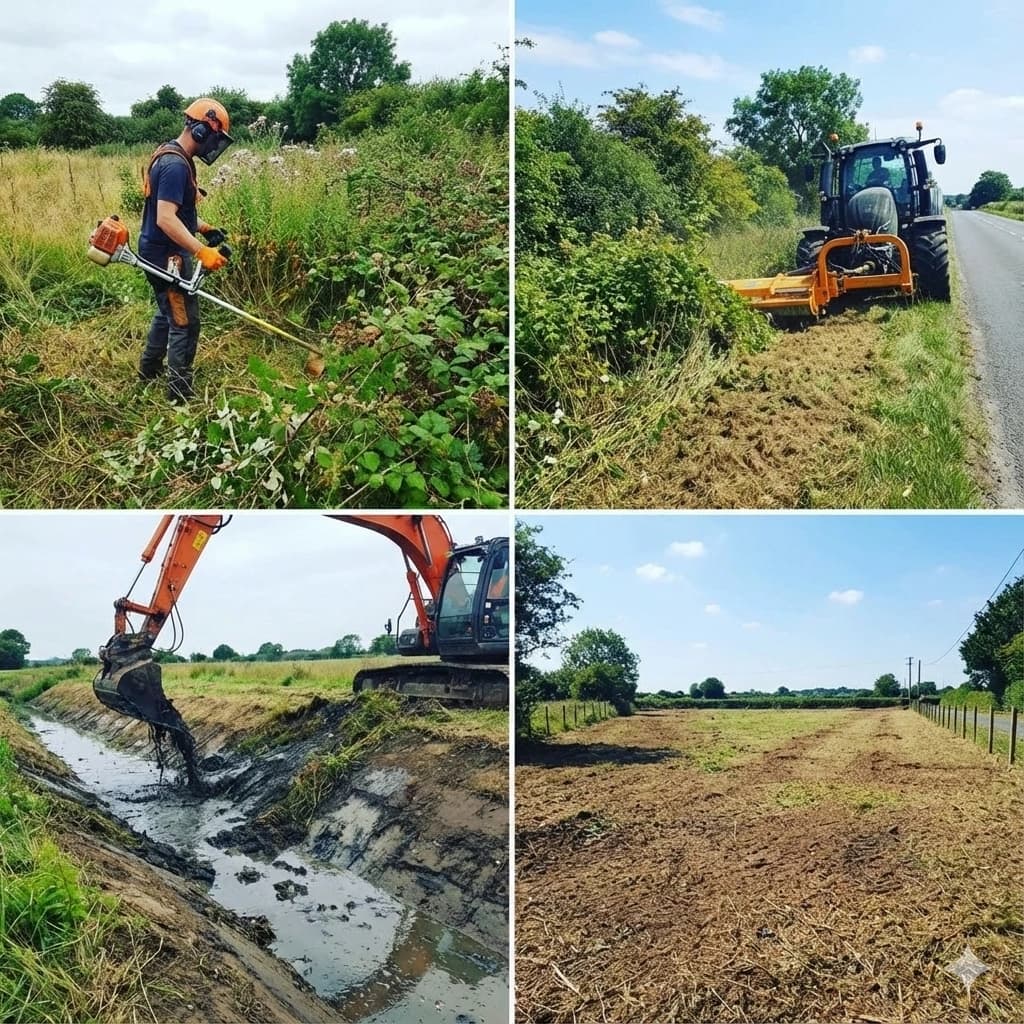 Curage et débroussaillage