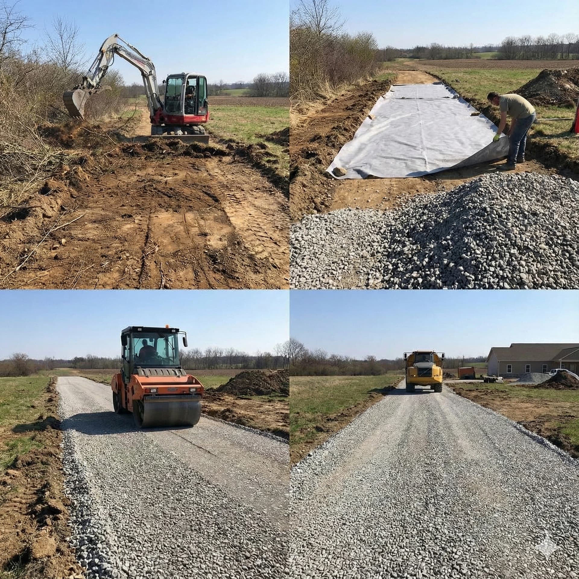 Préparation d'accès chantier